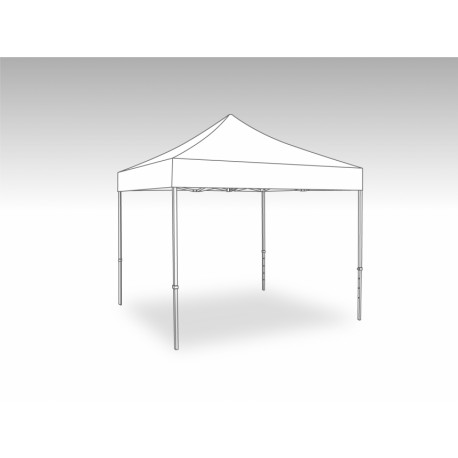 middag passen Vertrek Vouwtent aluminium frame - polyester dakzeil (420D - 320 gr/m²) -