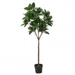 Kunstplant Magnolia incl. grijze stenen pot