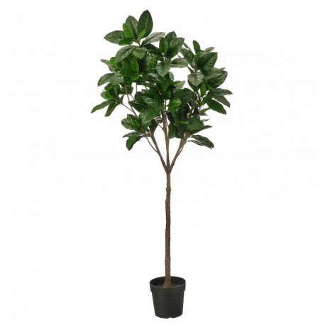 Kunstplant Magnolia incl. grijze stenen pot